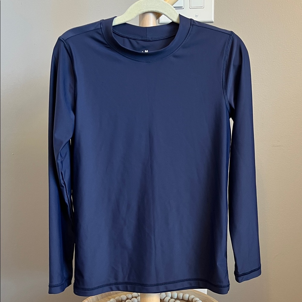 Primary Dark Blue Long Sleeve Rashguard Size 8-9